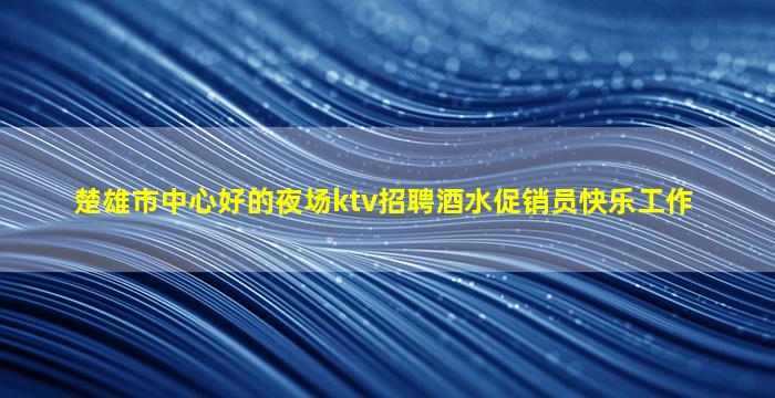 楚雄市中心好的夜场ktv招聘酒水促销员快乐工作
